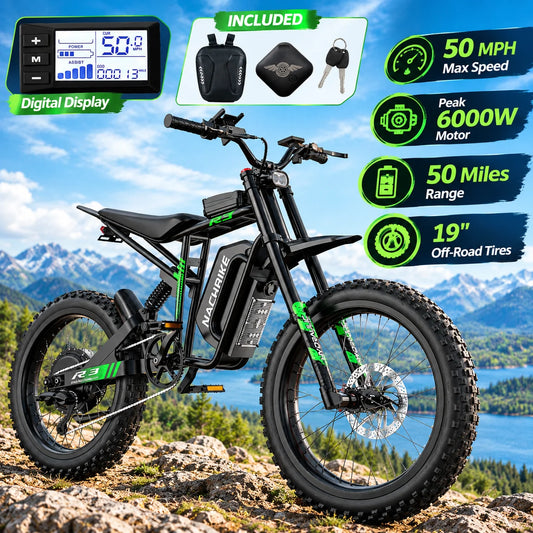 NACHBIKE R3 Electric Dirt Bike With Long Range Hydraulic Brakes
