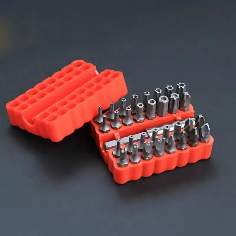Security Screwdriver Bit Set With Magnetic Extension Holder