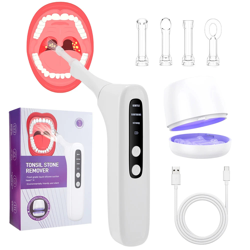 Hailicare Electric Tonsil Stone Removal Tool With Adjustable Suction