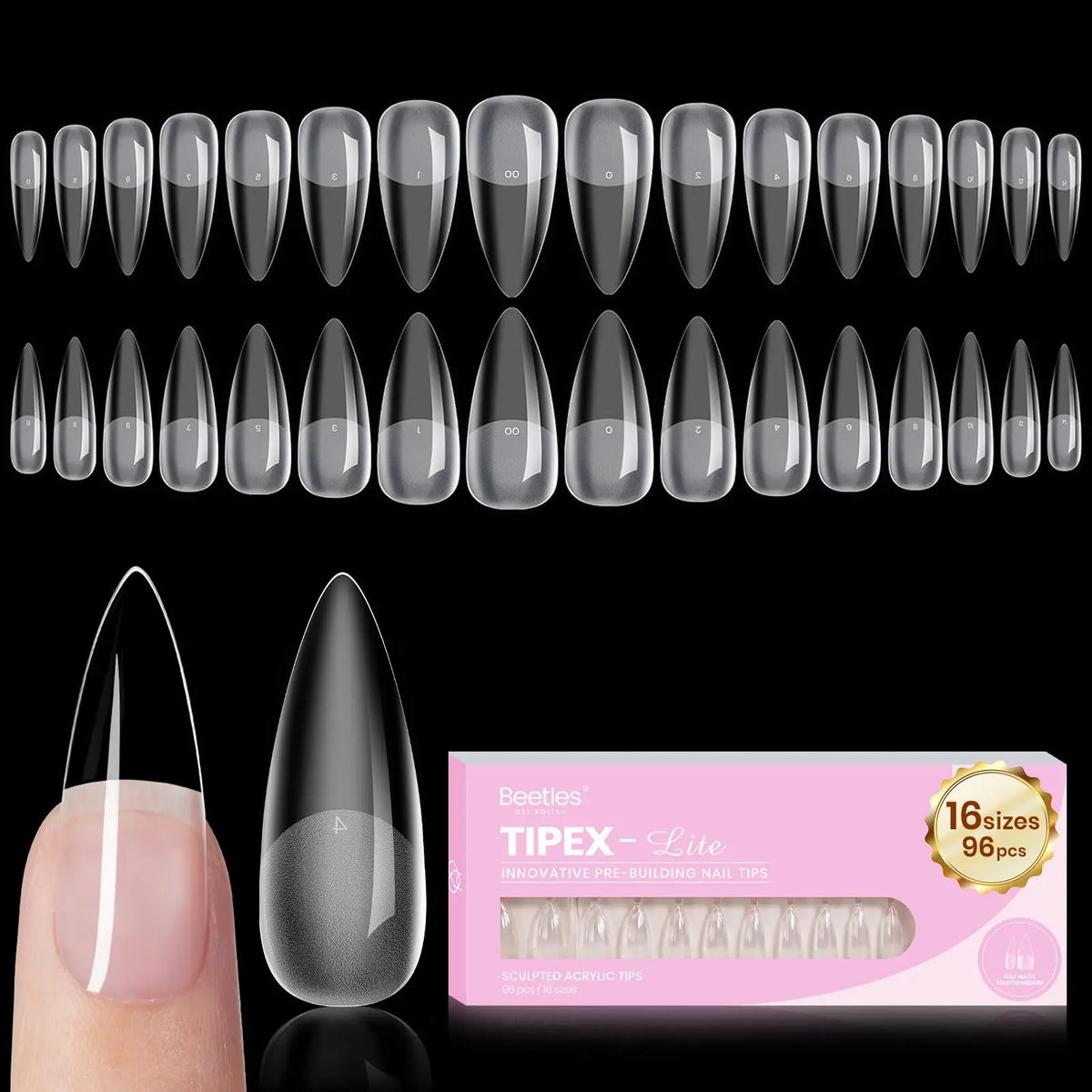 Beetles Full Cover Soft Gel Press On Nail Extension Tips
