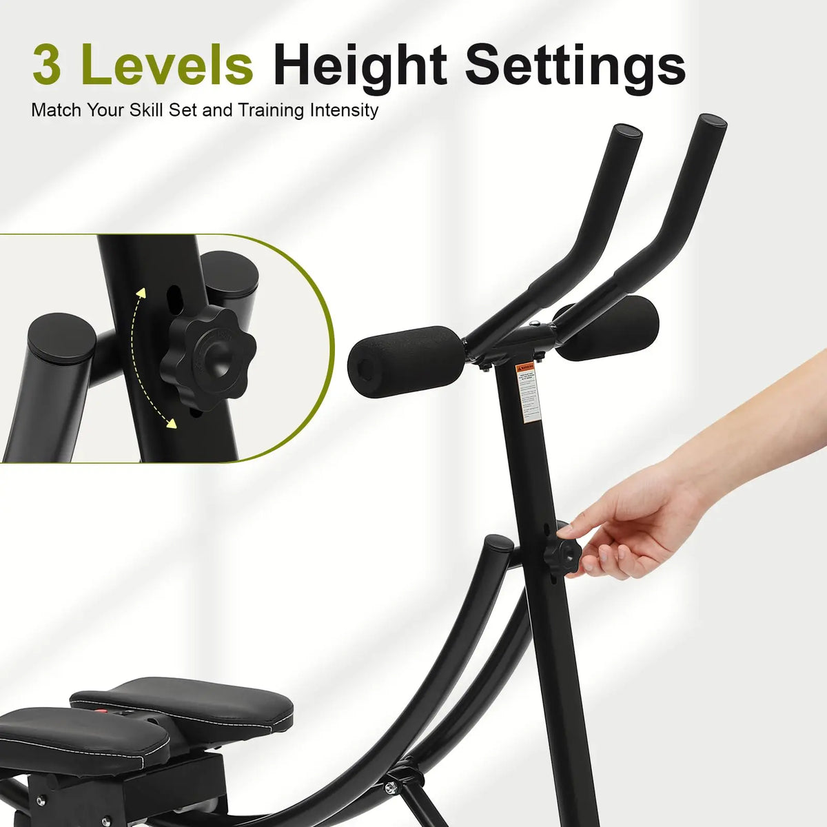 Adjustable Abdominal Crunch Machine With LED Monitor For Core Training