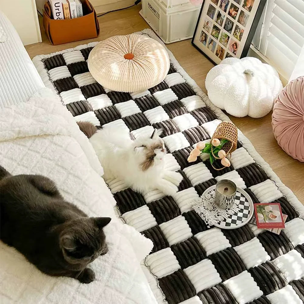 CWV Coral Fleece Dog Bed Cover With Anti Slip Protection