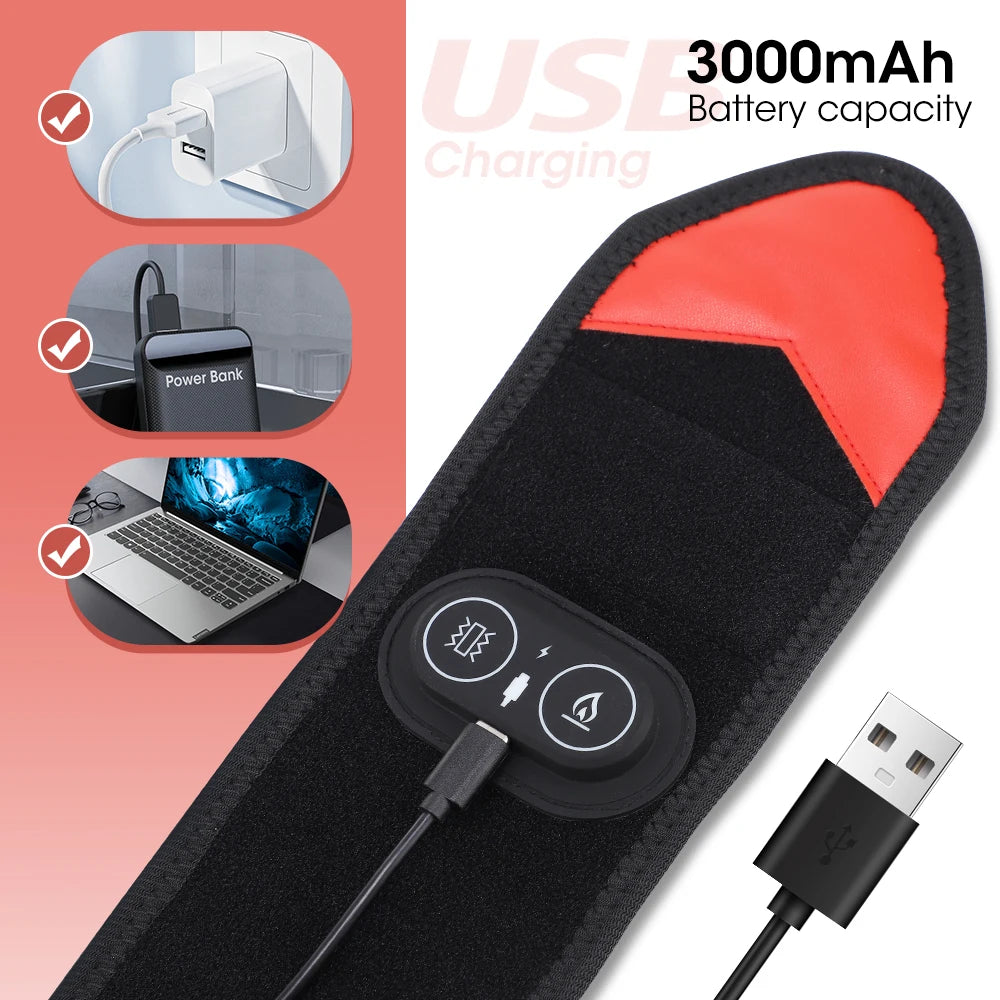 Hailicare Wireless Vibration Heating Wrap With Red Light Therapy