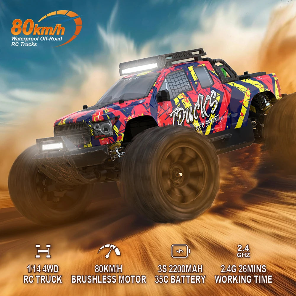 JIUSI PT14R V3 Brushless 4WD Off Road RC Racing Truck