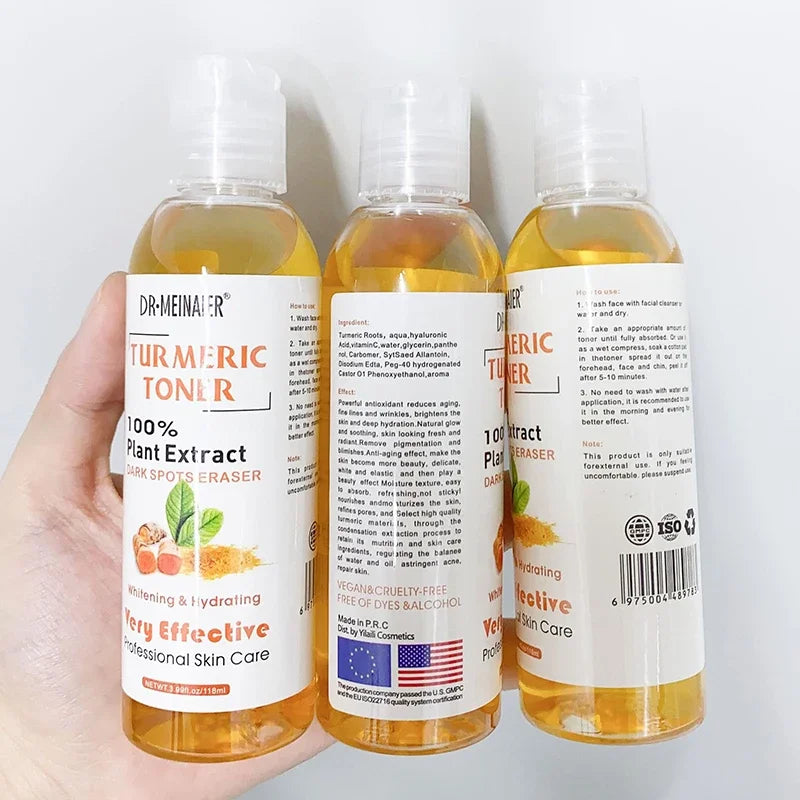 Turmeric Vitamin C Brightening Toner Serum For Dark Spots