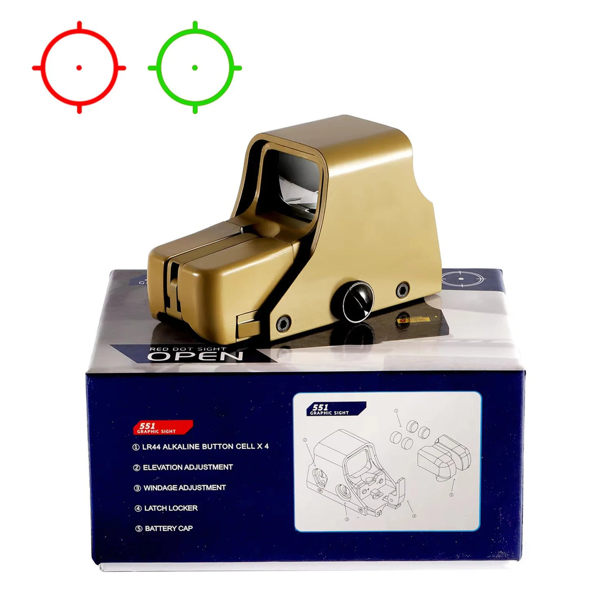 Nabila Holographic Red Dot Sight With Picatinny Rail Mount