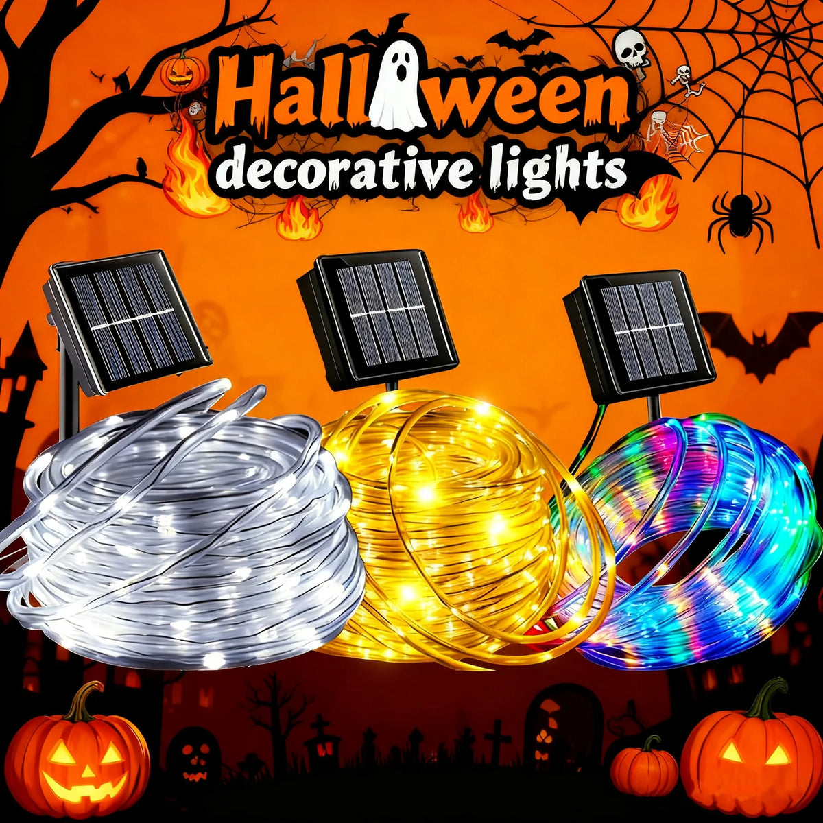 Solar Outdoor String Lights With 100 LEDs For Garden Parties