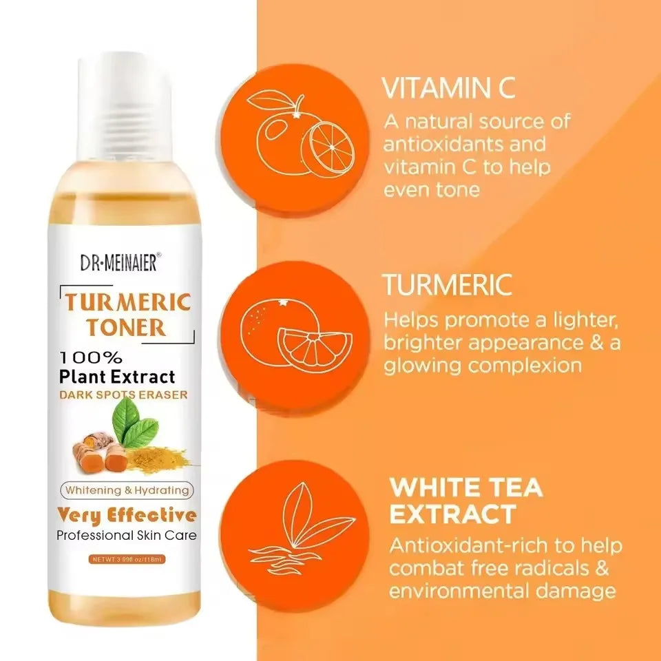 Turmeric Vitamin C Brightening Toner Serum For Dark Spots