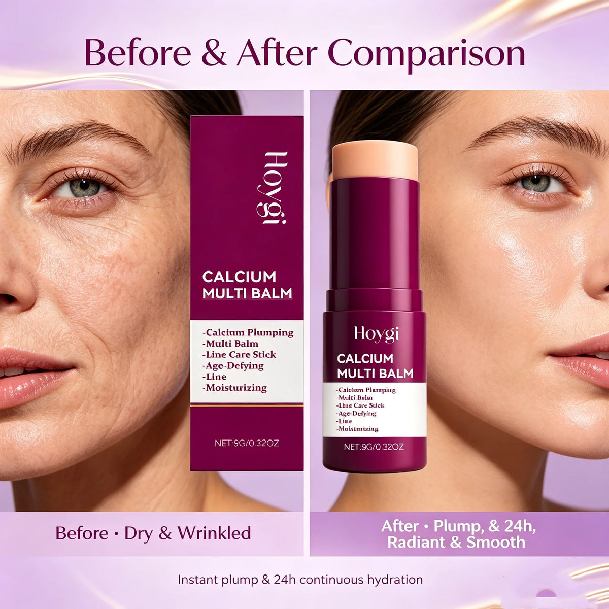 Hoygi Calcium Multi Balm Stick For Firming And Deep Hydration