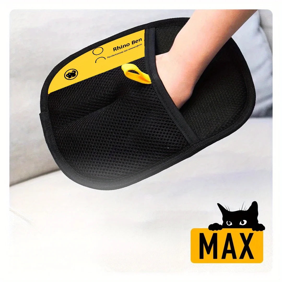 Premium Pet Grooming Gloves For Efficient Hair Shedding Control