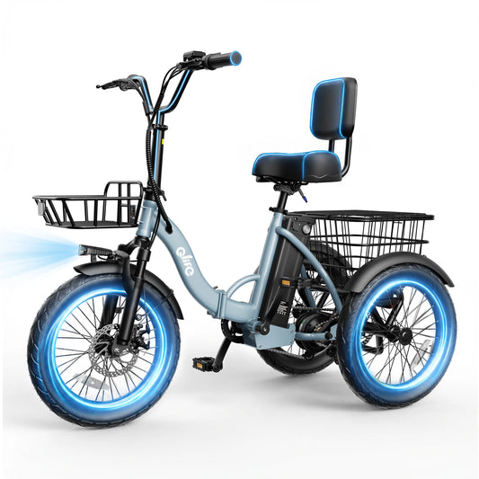 Qlife Triker 2.0 Folding Electric Tricycle With Powerful 1200W Motor