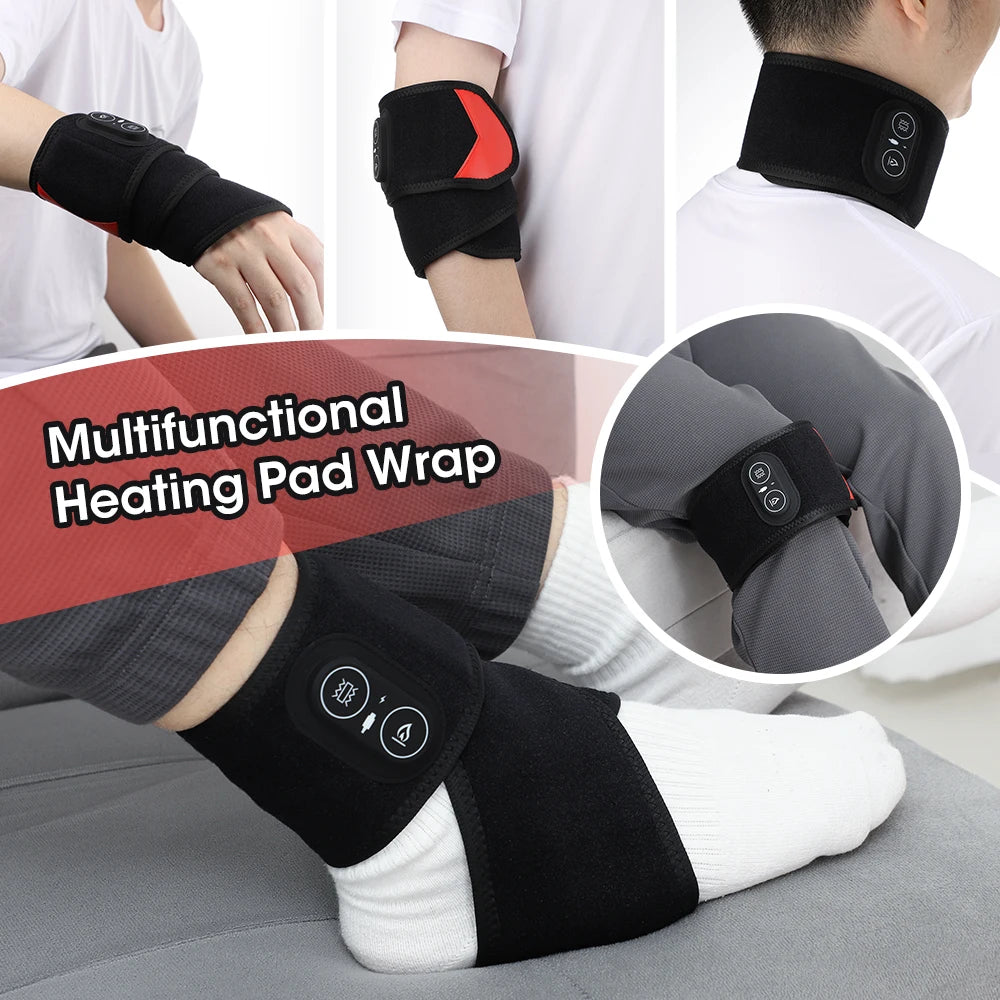 Hailicare Wireless Vibration Heating Wrap With Red Light Therapy