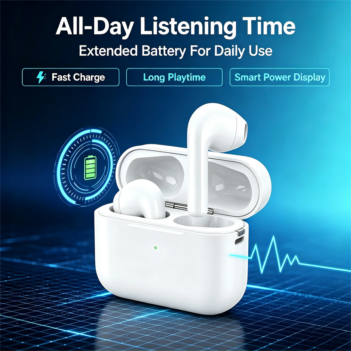 ZZLOVE Wireless Heart Rate Monitor Bluetooth Noise Cancelling Sport Earbuds