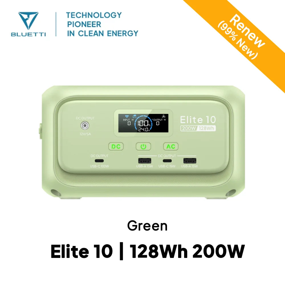 BLUETTI Elite 10 Portable LiFePO4 Power Station for Camping Travel