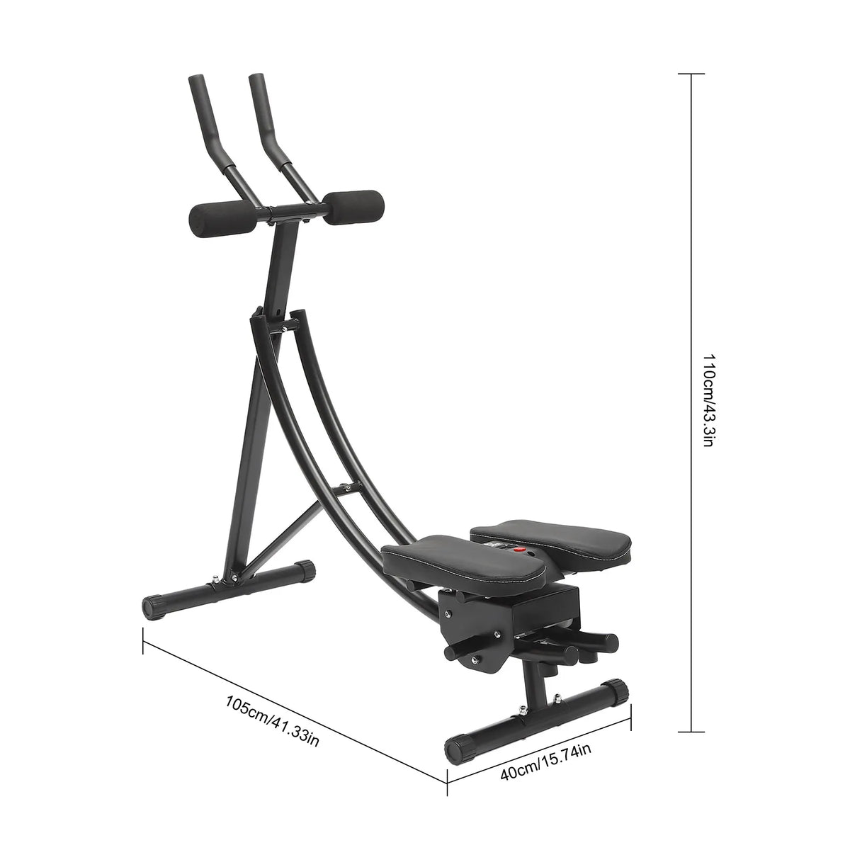 Adjustable Abdominal Crunch Machine With LED Monitor For Core Training