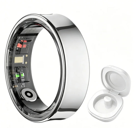 Waterproof Smart Ring Health Monitor With Sport And Temperature Tracking