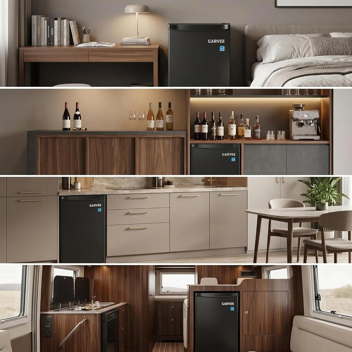 Mini Refrigerator And Freezer For Home Dorm Office Or Kitchen
