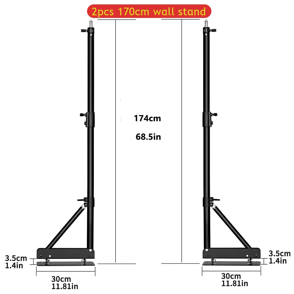 SH Photography Wall Mount Arm Bracket for Studio Lighting