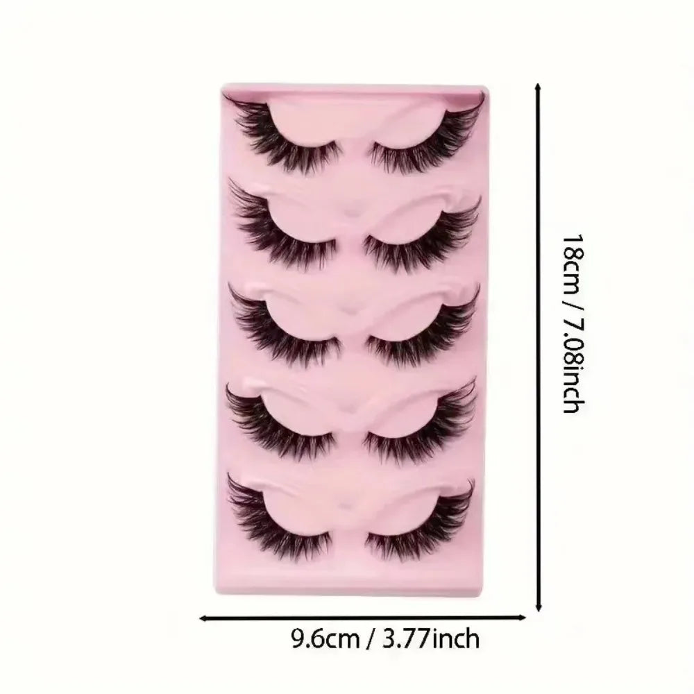 Natural Wispy Cat Eye Strip False Eyelashes For Daily Makeup