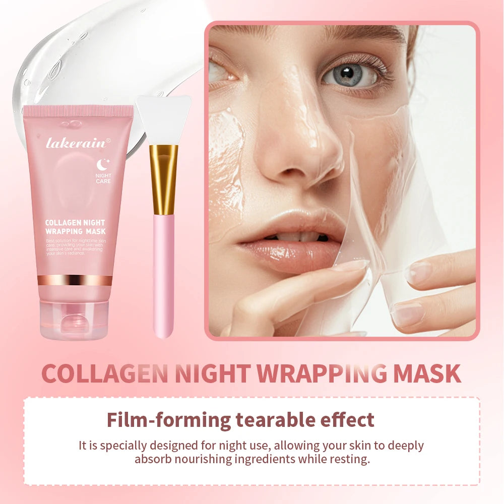 Ibcccndc Collagen Overnight Wrapping Peel Off Facial Mask for Hydration