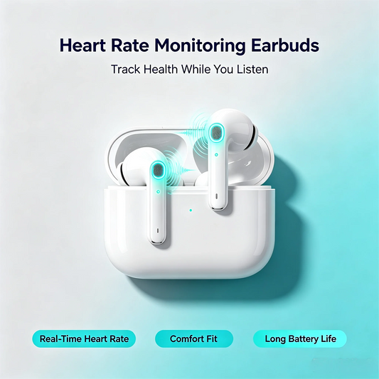 ZZLOVE Wireless Heart Rate Monitor Bluetooth Noise Cancelling Sport Earbuds