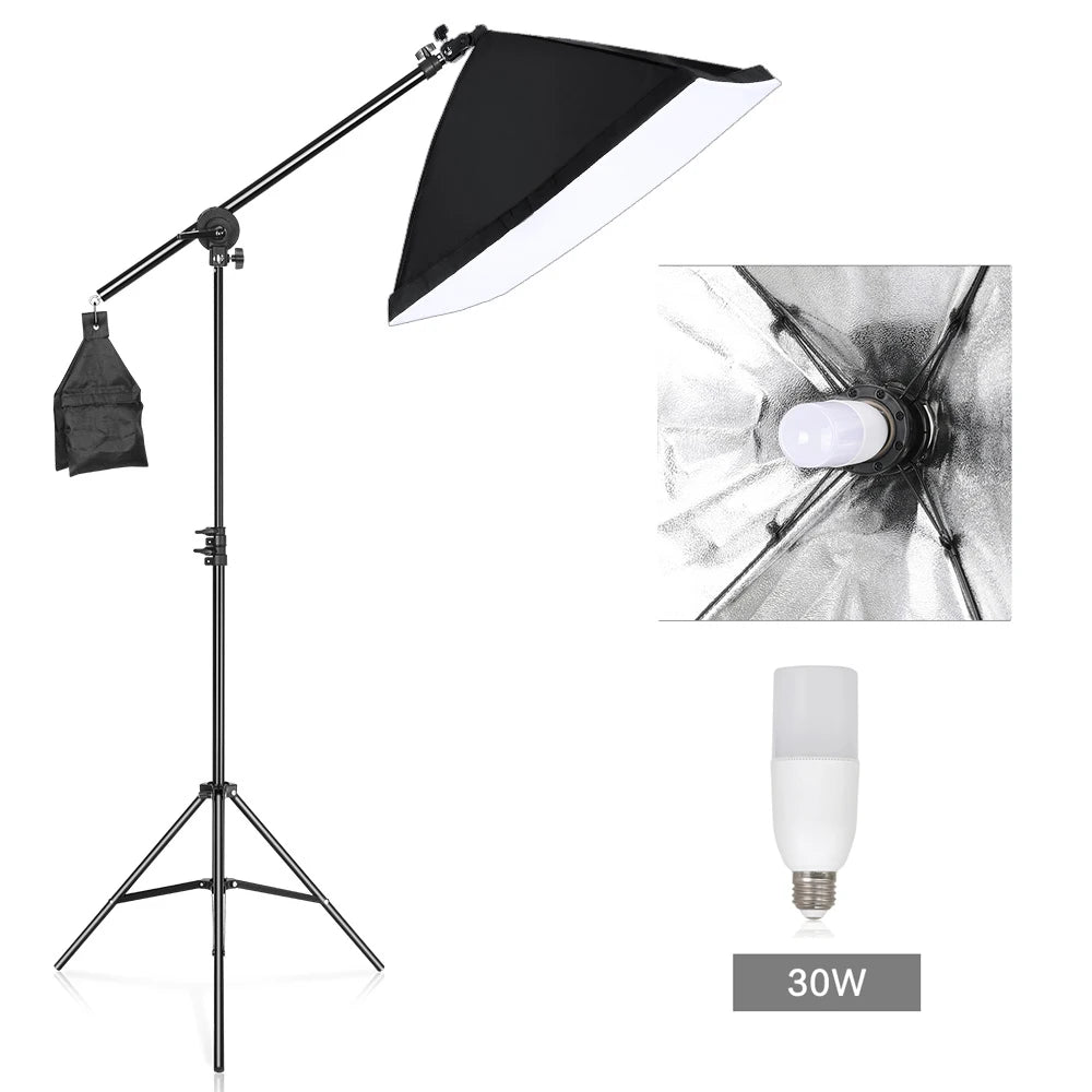 SH Professional Photography Softbox Lighting Kit for Studio Portraits
