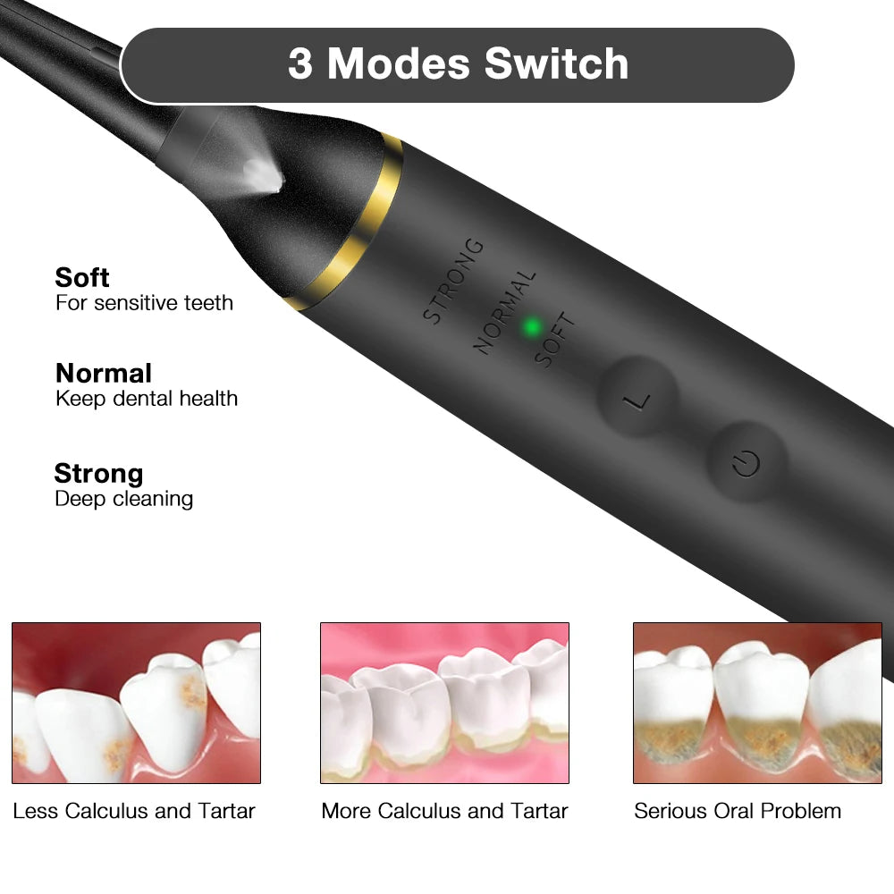 Rechargeable Ultrasonic Dental Scaler For Tartar And Plaque Removal