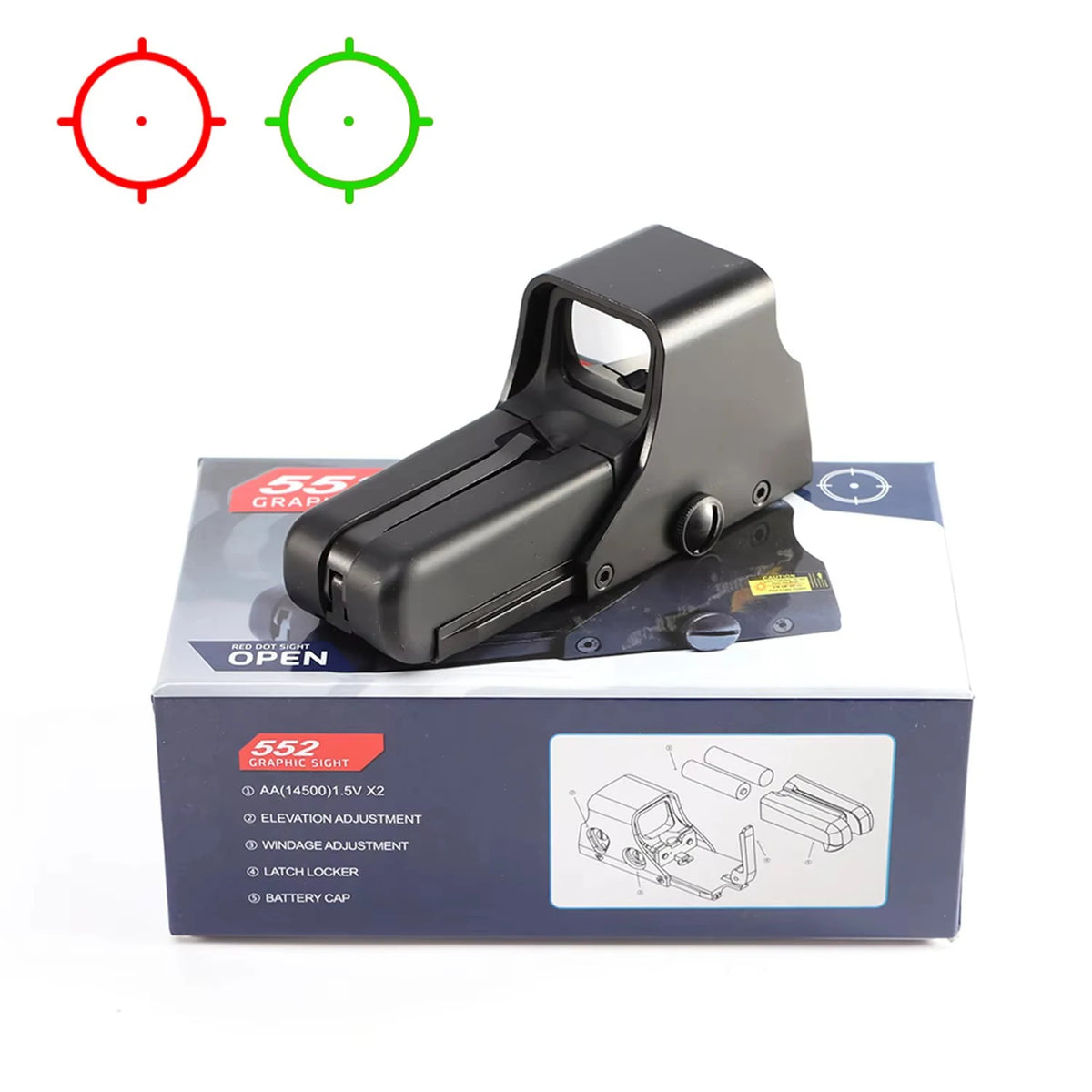 Nabila Holographic Red Dot Sight With Picatinny Rail Mount