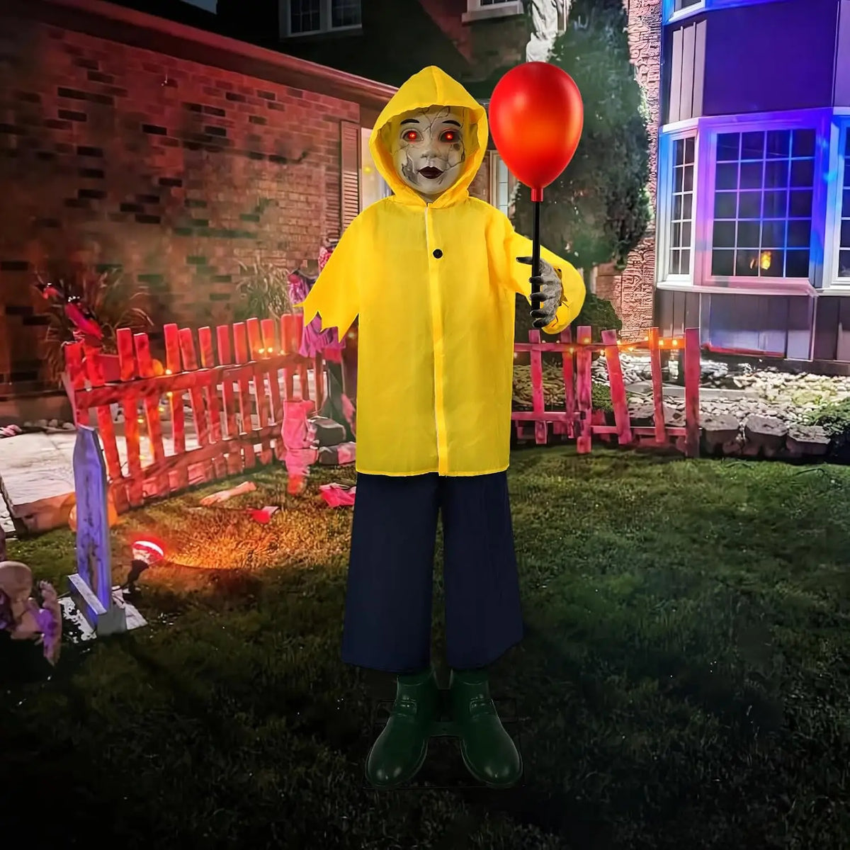 Halloween Animatronic Prop With Sound And Touch Effects