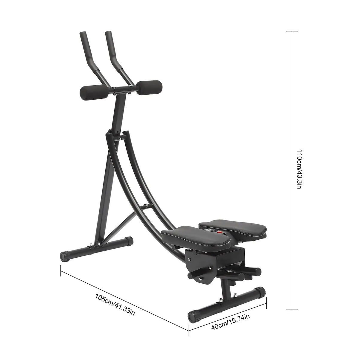 Adjustable Abdominal Crunch Machine With LED Monitor For Core Training