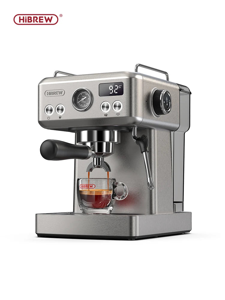 HiBREW Semi Automatic Espresso Machine With Adjustable Temperature