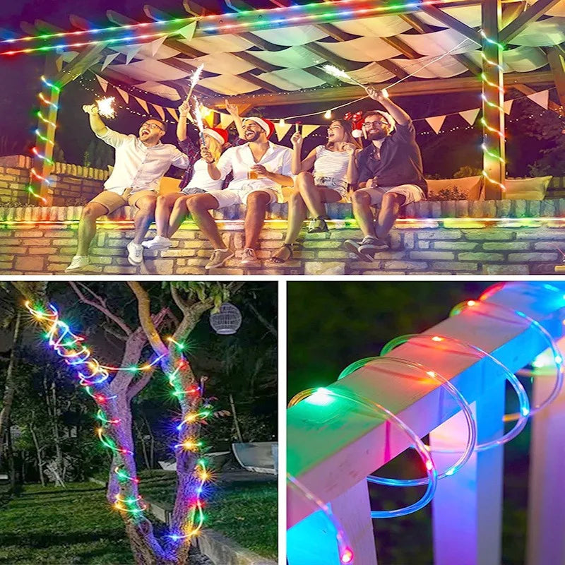 Solar Outdoor String Lights With 100 LEDs For Garden Parties