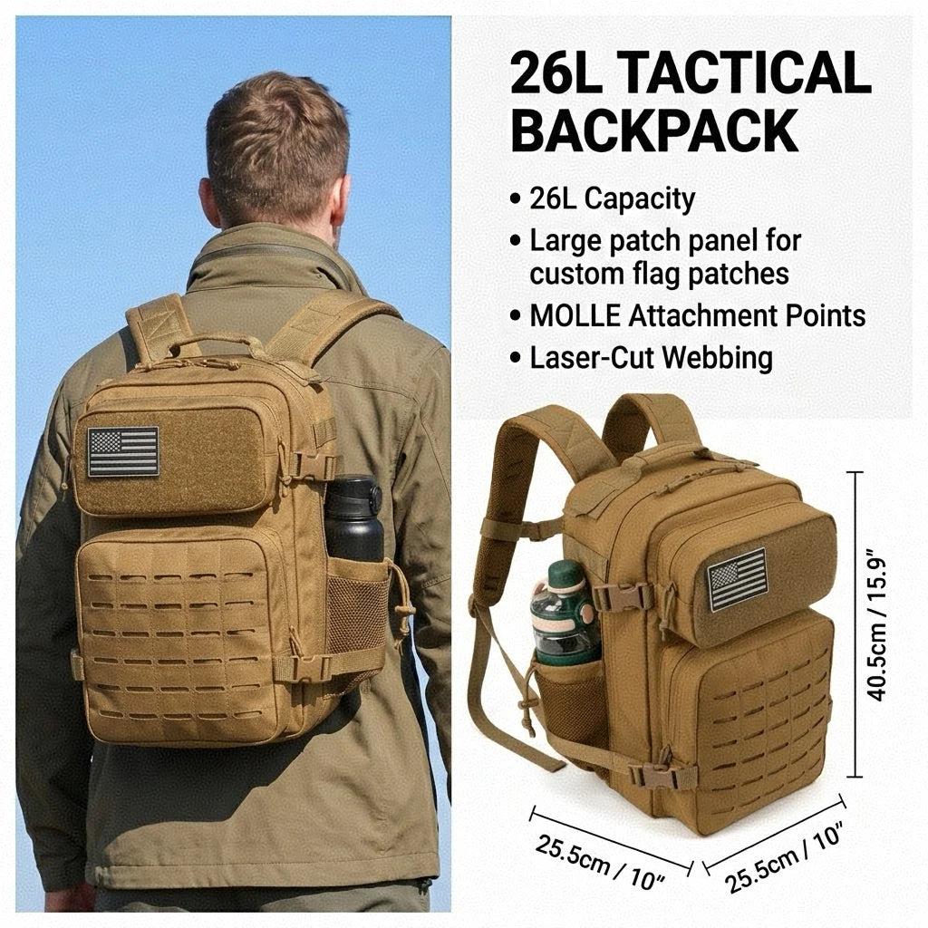 ReFire Gear MOLLE Backpack for Hiking Camping and Travel