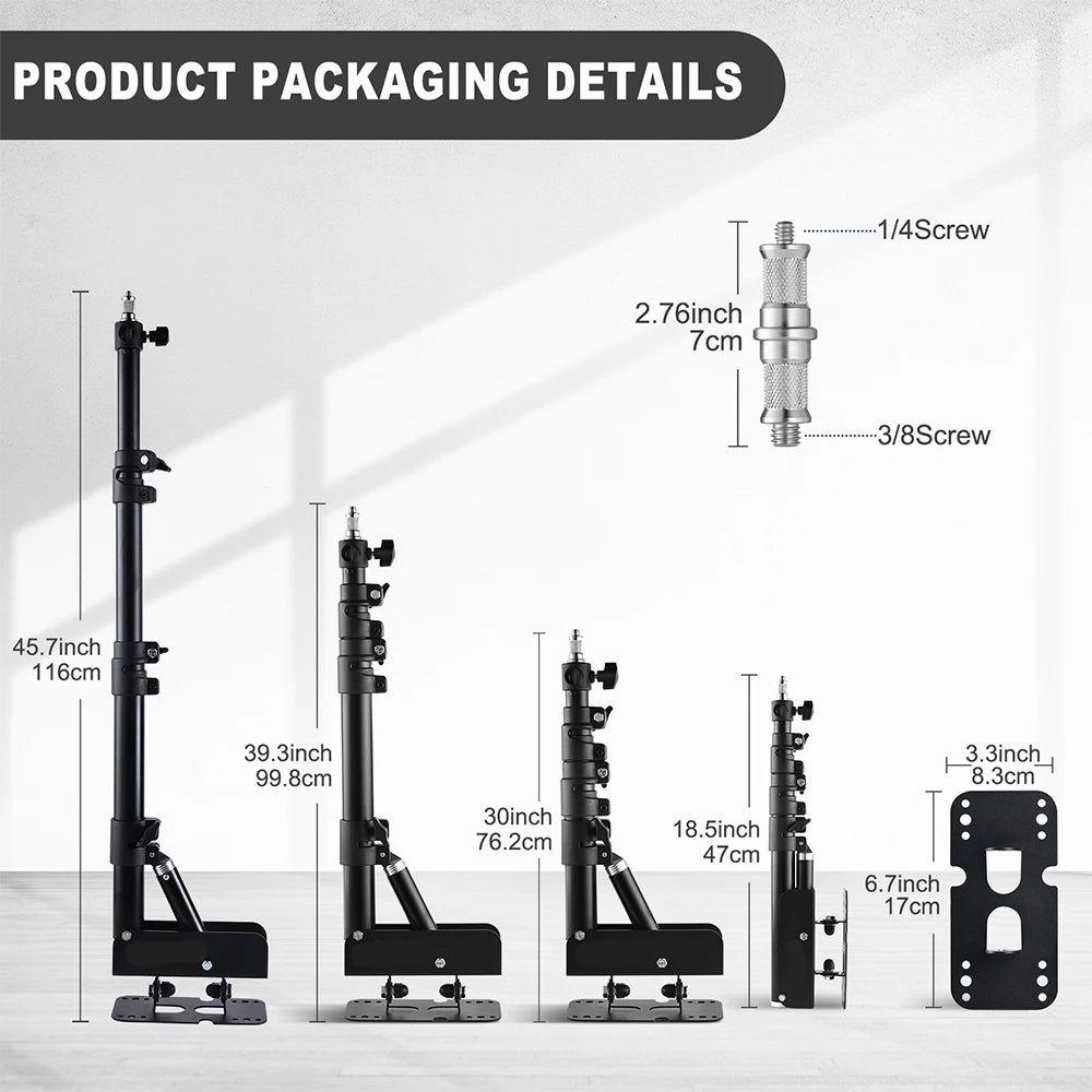 SH Photography Wall Mount Arm Bracket for Studio Lighting