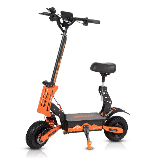Arwibon 5600W Adult Electric Scooter Dual Motor Top Speed 46MPH,60V27AH, 11-inch Off-Road Tires Sport Folding eScooter