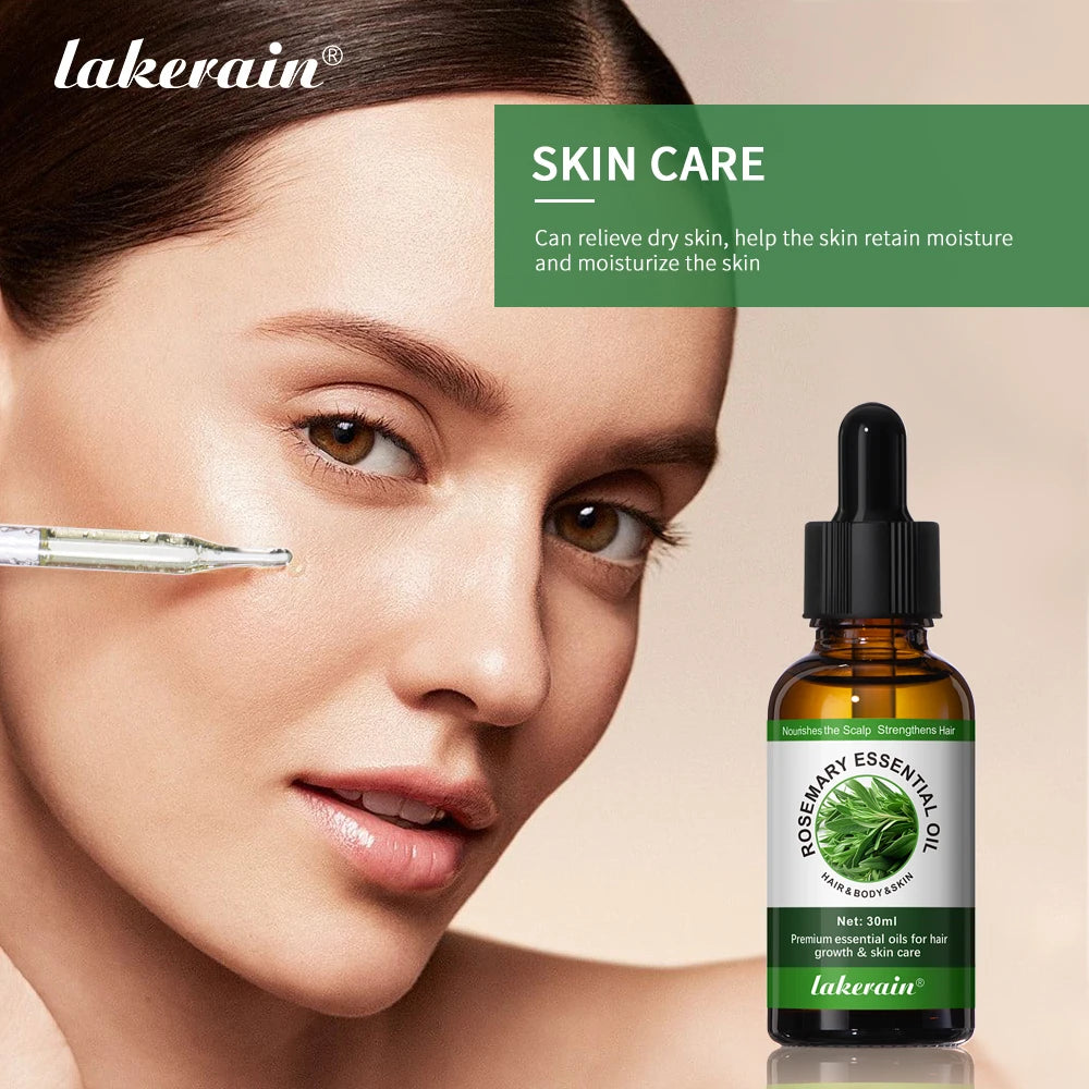 Lakerain Rosemary Essential Oil For Scalp Hair And Body Care