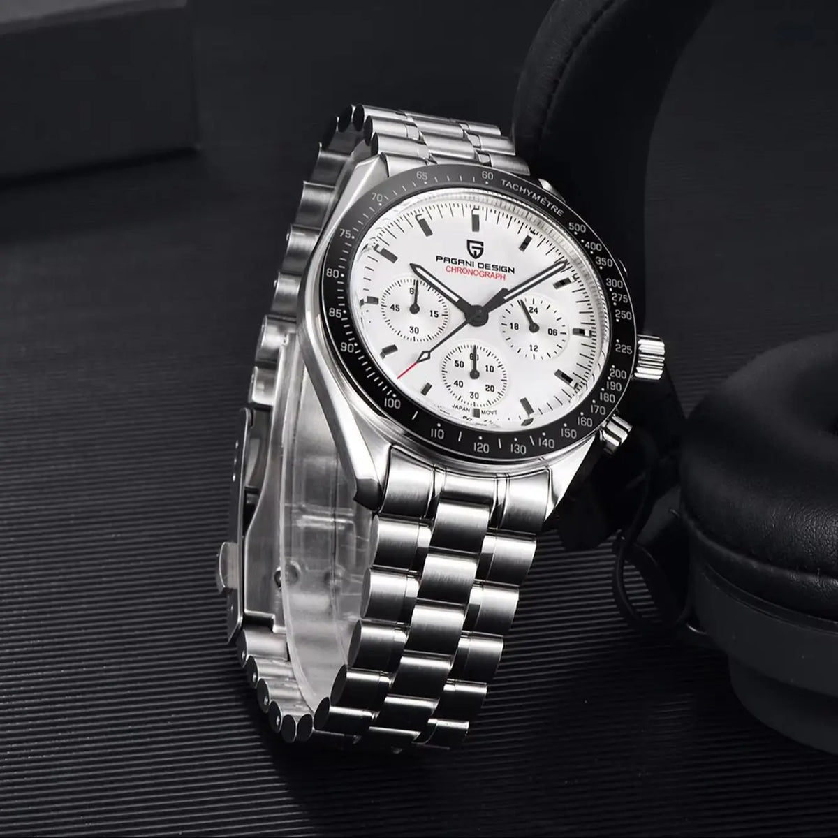 PAGANI DESIGN Men's Quartz Chronograph Sport Watch With Sapphire Glass