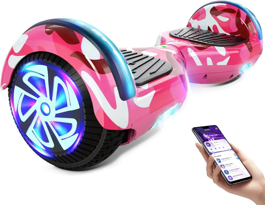 Bluetooth LED Electric Scooter With Dual Motors For All Ages