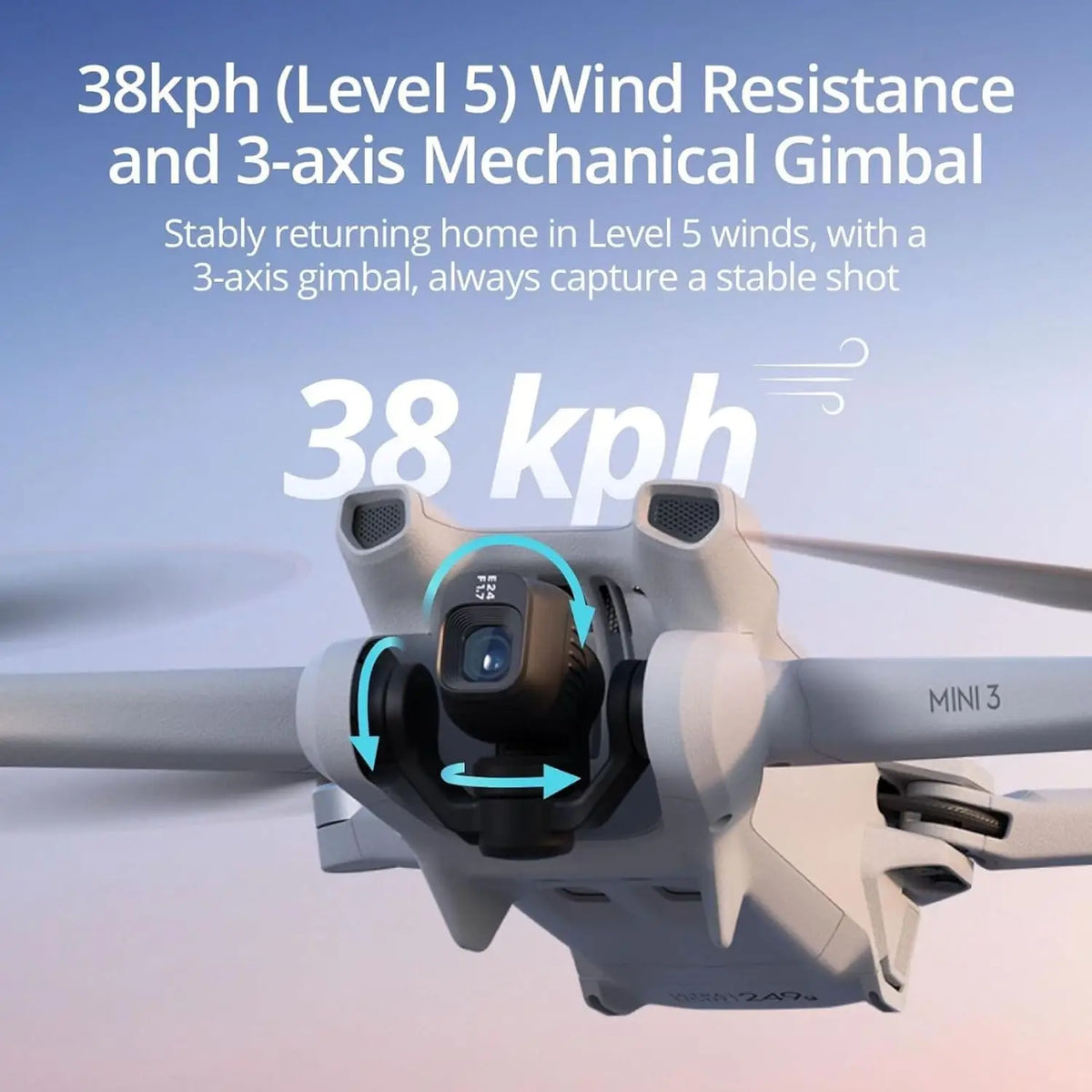 DJI Mini 3 4K Camera Drone With Gimbal Stabilization