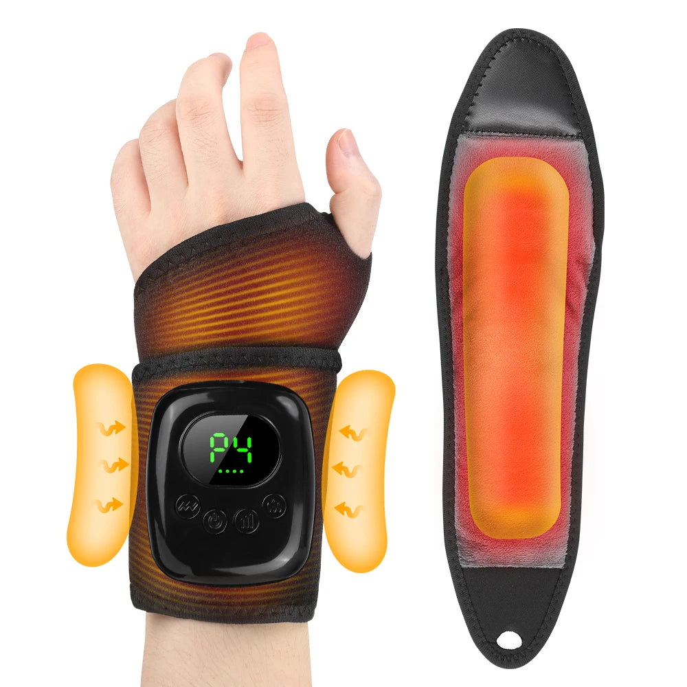 Hailicare Cordless Heated Wrist Massager With Four Air Compression Modes