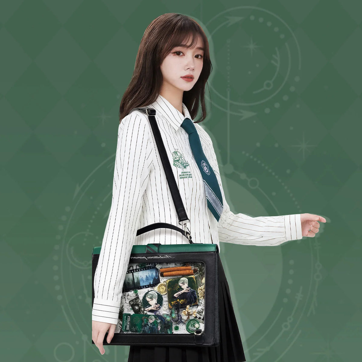 Forest Postman Stamp Display Window Ita Bag with Carrying Options