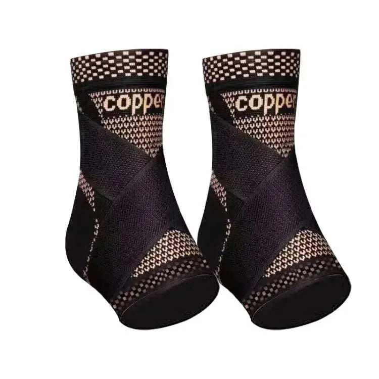 Copper Infused Compression Ankle Support Sleeve for Sports Recovery