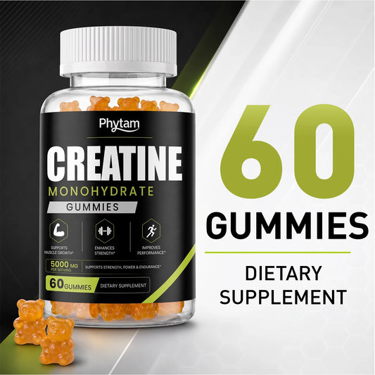 Phytam Charge Creatine Monohydrate Gummies for Workout Support