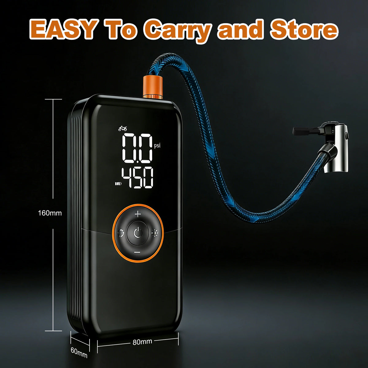 Portable Cordless Tire Inflator Air Compressor With Auto Shut Off