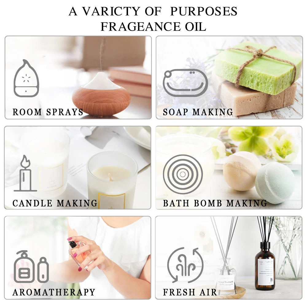 MAYJAM Essential Oils Set Lavender Jasmine Eucalyptus Vanilla and More