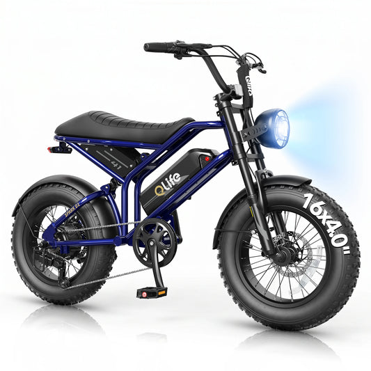 Qlife Spark D1 Electric Mountain Bike With Full Suspension