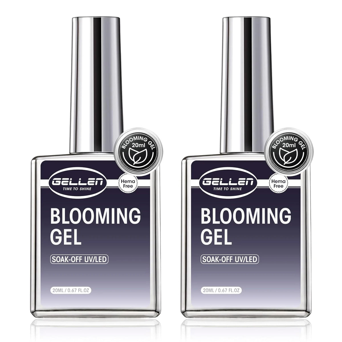 Gellen Gel Polish Base Coat And No Wipe Topcoat Duo
