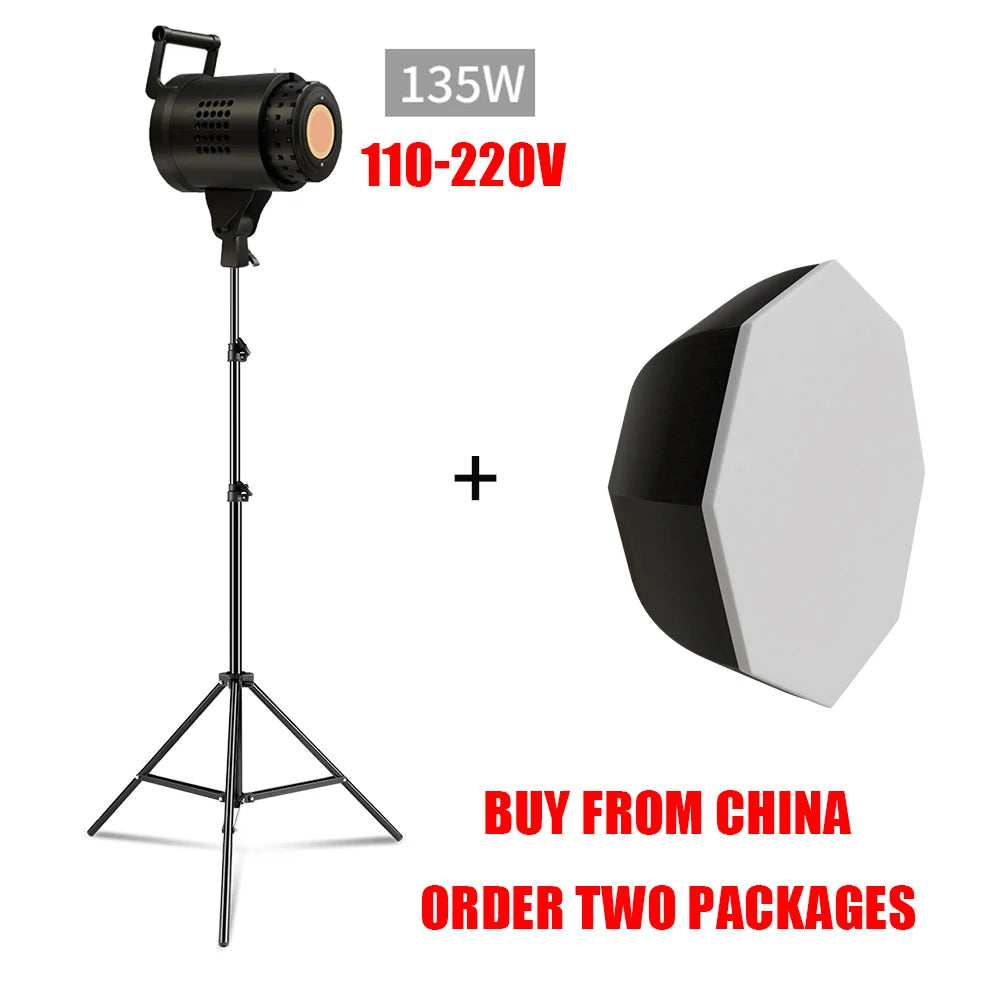 SH 135W COB LED Video Light for Photography and Studio Lighting