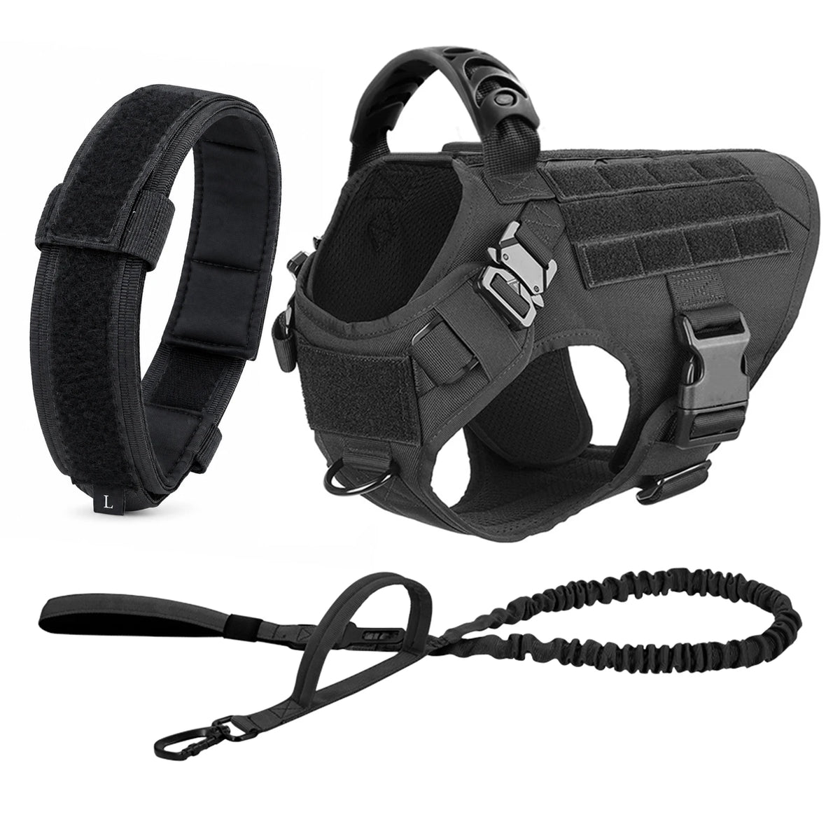 PETRAVEL Padded Dog Harness and Leash Set for Training Walks