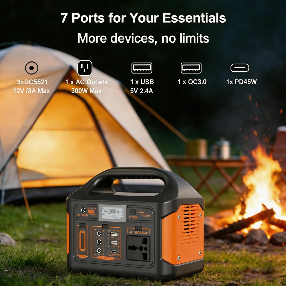 Gaiaray 500W Portable Power Station With 460Wh LiFePO4 Battery